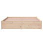 vidaXL Estructura de cama madera maciza 140x200 cm