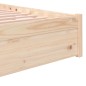 vidaXL Estructura de cama madera maciza 140x200 cm