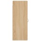vidaXL Armario de pared roble Sonoma 34,5x34x90 cm