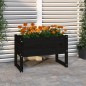 vidaXL Jardinera madera maciza de pino negro 78x40x52 cm vidaXL Jardinera madera maciza de pino negro 78x40x52 cm