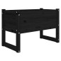 vidaXL Jardinera madera maciza de pino negro 78x40x52 cm vidaXL Jardinera madera maciza de pino negro 78x40x52 cm