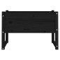 vidaXL Jardinera madera maciza de pino negro 78x40x52 cm vidaXL Jardinera madera maciza de pino negro 78x40x52 cm
