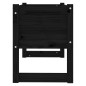 vidaXL Jardinera madera maciza de pino negro 78x40x52 cm vidaXL Jardinera madera maciza de pino negro 78x40x52 cm