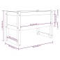 vidaXL Jardinera madera maciza de pino negro 78x40x52 cm vidaXL Jardinera madera maciza de pino negro 78x40x52 cm