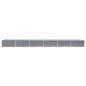 vidaXL Arriate de acero galvanizado gris 600x80x45 cm