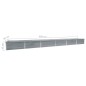 vidaXL Arriate de acero galvanizado gris 600x80x45 cm