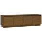 vidaXL Mueble de TV madera maciza de pino marrón miel 156x37x45 cm