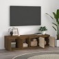 vidaXL Mueble de TV madera maciza de pino marrón miel 156x37x45 cm