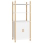 vidaXL Aparador alto madera contrachapada blanco 60x40x141 cm vidaXL Aparador alto madera contrachapada blanco 60x40x141 cm