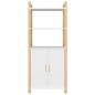 vidaXL Aparador alto madera contrachapada blanco 60x40x141 cm vidaXL Aparador alto madera contrachapada blanco 60x40x141 cm