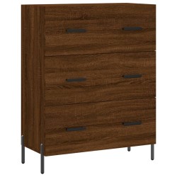 vidaXL Aparador de madera de ingeniería marrón roble 69,5x34x90 cm