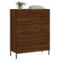 vidaXL Aparador de madera de ingeniería marrón roble 69,5x34x90 cm vidaXL Aparador de madera de ingeniería marrón roble 69,5x34x90 cm