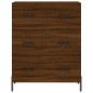 vidaXL Aparador de madera de ingeniería marrón roble 69,5x34x90 cm vidaXL Aparador de madera de ingeniería marrón roble 69,5x34x90 cm