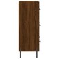 vidaXL Aparador de madera de ingeniería marrón roble 69,5x34x90 cm vidaXL Aparador de madera de ingeniería marrón roble 69,5x34x90 cm