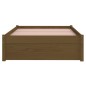 vidaXL Estructura de cama madera maciza marrón miel 90x200 cm vidaXL Estructura de cama madera maciza marrón miel 90x200 cm