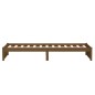 vidaXL Estructura de cama madera maciza marrón miel 90x200 cm vidaXL Estructura de cama madera maciza marrón miel 90x200 cm
