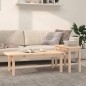 vidaXL Juego de mesas de centro 2 piezas madera maciza de pino vidaXL Juego de mesas de centro 2 piezas madera maciza de pino