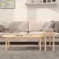 vidaXL Juego de mesas de centro 2 piezas madera maciza de pino vidaXL Juego de mesas de centro 2 piezas madera maciza de pino