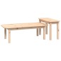 vidaXL Juego de mesas de centro 2 piezas madera maciza de pino vidaXL Juego de mesas de centro 2 piezas madera maciza de pino