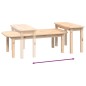 vidaXL Juego de mesas de centro 2 piezas madera maciza de pino vidaXL Juego de mesas de centro 2 piezas madera maciza de pino