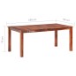 vidaXL Mesa de comedor de madera maciza de sheesham 180x90x76 cm vidaXL Mesa de comedor de madera maciza de sheesham 180x90x76 cm