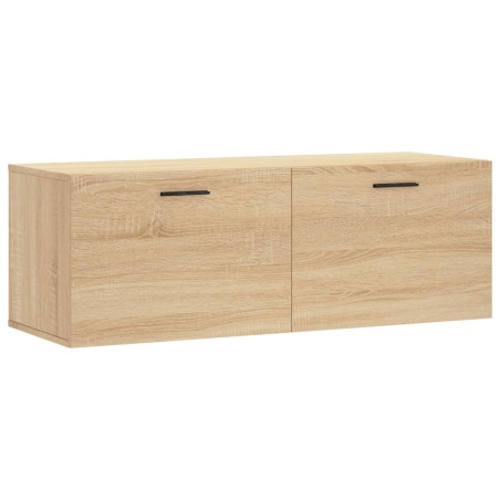 vidaXL Armario de pared madera ingeniería roble Sonoma 100x36,5x35 cm