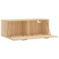 vidaXL Armario de pared madera ingeniería roble Sonoma 100x36,5x35 cm vidaXL Armario de pared madera ingeniería roble Sonoma 100x36,5x35 cm