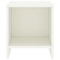 vidaXL Mesita de noche madera maciza de mango blanco 35x30x40 cm vidaXL Mesita de noche madera maciza de mango blanco 35x30x40 cm