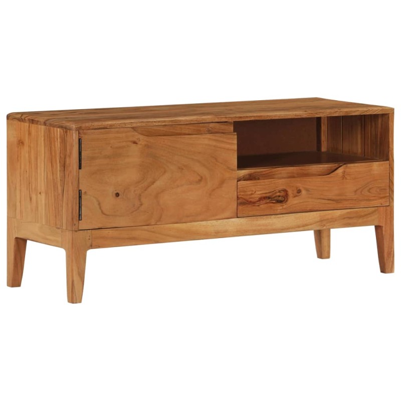 vidaXL Mueble para TV de madera de acacia maciza 88x30x40 cm vidaXL Mueble para TV de madera de acacia maciza 88x30x40 cm