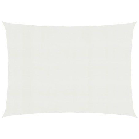 vidaXL Toldo de vela blanco HDPE 160 g/m² 6x7 m