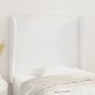 vidaXL Cabecero con orejas de cuero sintético blanco 83x23x118/128 cm vidaXL Cabecero con orejas de cuero sintético blanco 83x23x118/128 cm