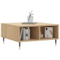 vidaXL Mesa de centro madera de ingeniería roble Sonoma 60x60x30 cm