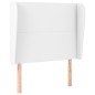 vidaXL Cabecero con orejas de cuero sintético blanco 83x23x118/128 cm vidaXL Cabecero con orejas de cuero sintético blanco 83x23x118/128 cm