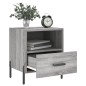 vidaXL Mesitas noche 2 uds madera ingeniería gris Sonoma 40x35x47,5 cm vidaXL Mesitas noche 2 uds madera ingeniería gris Sonoma 40x35x47,5 cm
