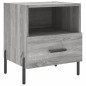 vidaXL Mesitas noche 2 uds madera ingeniería gris Sonoma 40x35x47,5 cm vidaXL Mesitas noche 2 uds madera ingeniería gris Sonoma 40x35x47,5 cm