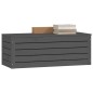 vidaXL Caja de almacenaje madera maciza de pino gris 89x36,5x33 cm vidaXL Caja de almacenaje madera maciza de pino gris 89x36,5x33 cm