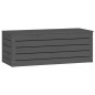 vidaXL Caja de almacenaje madera maciza de pino gris 89x36,5x33 cm vidaXL Caja de almacenaje madera maciza de pino gris 89x36,5x33 cm