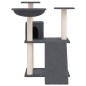 vidaXL Rascador para gatos con postes de sisal gris oscuro 83 cm vidaXL Rascador para gatos con postes de sisal gris oscuro 83 cm