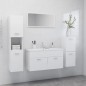 vidaXL Juego de muebles de baño madera de ingeniería blanco vidaXL Juego de muebles de baño madera de ingeniería blanco