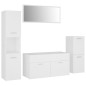 vidaXL Juego de muebles de baño madera de ingeniería blanco vidaXL Juego de muebles de baño madera de ingeniería blanco
