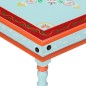 vidaXL Mesa de centro madera maciza de mango azul pintada a mano vidaXL Mesa de centro madera maciza de mango azul pintada a mano