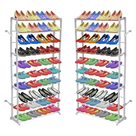 vidaXL Estante para zapatos 2 Unidades