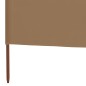 vidaXL Paravientos de 9 paneles tela gris taupe 1200x80 cm vidaXL Paravientos de 9 paneles tela gris taupe 1200x80 cm