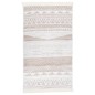 vidaXL Alfombra de algodón beige 120x180 cm vidaXL Alfombra de algodón beige 120x180 cm