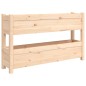vidaXL Jardinera de madera maciza de pino 112x25x66 cm vidaXL Jardinera de madera maciza de pino 112x25x66 cm