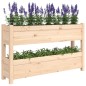 vidaXL Jardinera de madera maciza de pino 112x25x66 cm vidaXL Jardinera de madera maciza de pino 112x25x66 cm