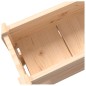 vidaXL Jardinera de madera maciza de pino 112x25x66 cm vidaXL Jardinera de madera maciza de pino 112x25x66 cm