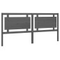vidaXL Cabecero de cama madera maciza de pino gris 205,5x4x100 cm vidaXL Cabecero de cama madera maciza de pino gris 205,5x4x100 cm