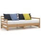 vidaXL Sofá cama extraíble madera de pino marrón miel 2x(90x200) cm vidaXL Sofá cama extraíble madera de pino marrón miel 2x(90x200) cm