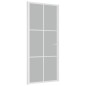 vidaXL Puerta interior de vidrio y aluminio blanco mate 93x201,5 cm vidaXL Puerta interior de vidrio y aluminio blanco mate 93x201,5 cm